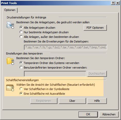 Schaltflächen